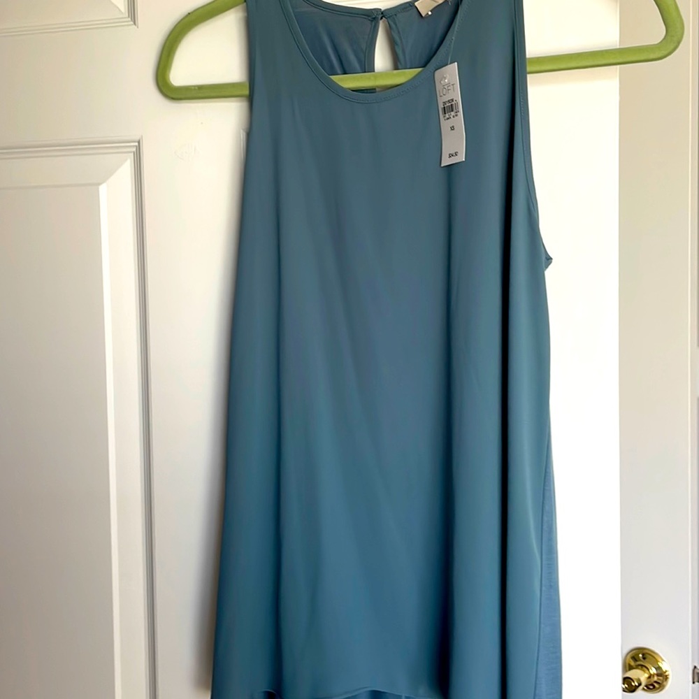Blue sleeveless top